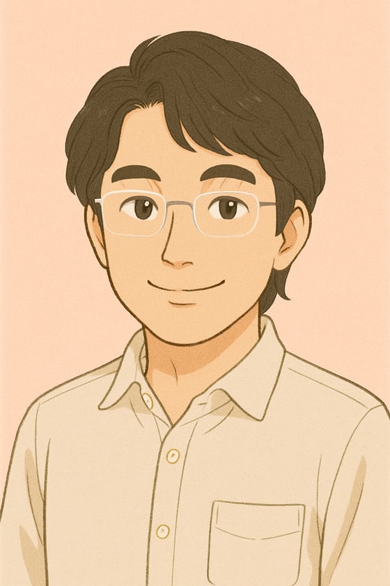 男性セラピストの似顔絵（イラスト）